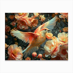 Bird In Flight Canvas Print