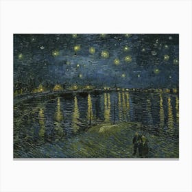 Vincent Van Gogh, Starry Night Over The Rhône, 1888. Canvas Print