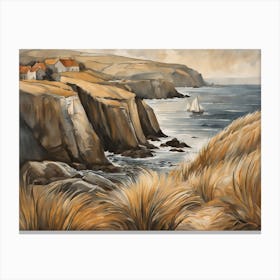European Coastal Painting (43) Canvas Print