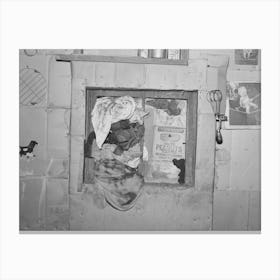 Untitled Photo, Possibly Related To Window In Kitchen Of House, Williams County, North Dakota, During Dust Canvas Print