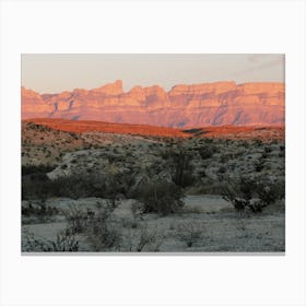 Texas Desert Sunset Canvas Print