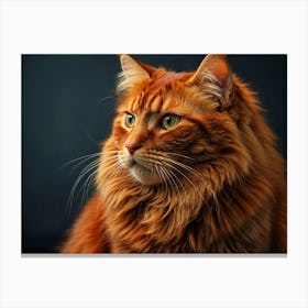Portrait Of A Cat 4 Canvas Print