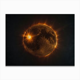 Solar Eclipse 10 Canvas Print