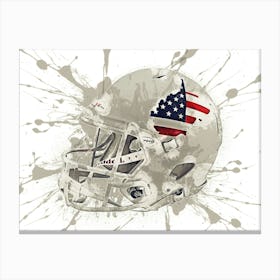 West Virginia Mountaineers NCAA Helmet Poster Canvas Print