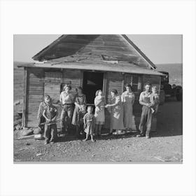 The Frank Weeks Family Living On Farm Near Williston, North Dakota By Russell Lee Canvas Print