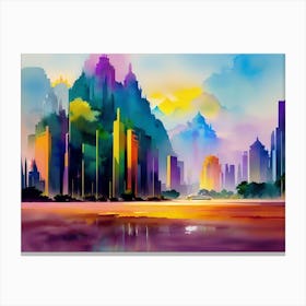 Abstract Cityscape 8 Canvas Print