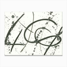 Japan Abstract Calligraphy Canvas Print