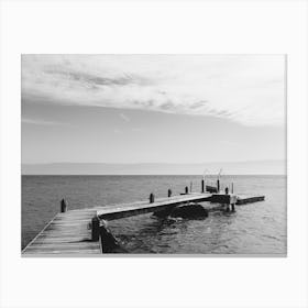 Curved Pier Canvas Print