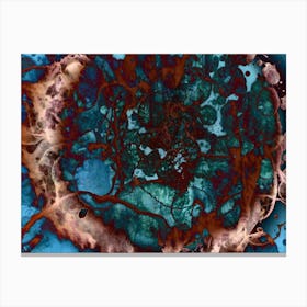 Watercolor Abstraction Post Apocalypse 1 Canvas Print