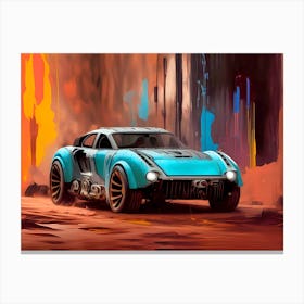 Futuristic Car Canvas Print