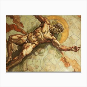 Contemporary Artwork Inspired By Michelangelo Buonarroti 3 Canvas Print