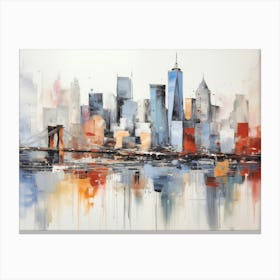 New York City Skyline Brooklyn Bridge Canvas Print