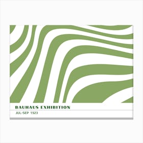 Bauhaus Green Exhibition 32 Canvas Print