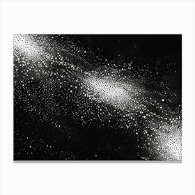 Black And White Galaxy Canvas Print