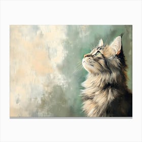 Side View Cat 1 Canvas Print