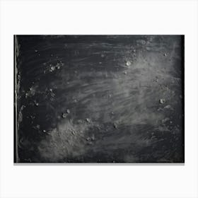 An Extreme Closeup View Of A Smudged Bare Black Slate Chalkboard Revealing The Subtle Nuances Of (1) Canvas Print