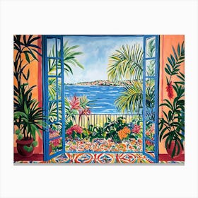 Open Window Matisse Beach Canvas Print