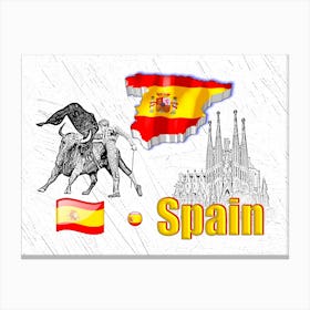 OUR HOME - SPAIN design collection Canvas Print