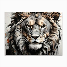 Lion Painting Canvas Print