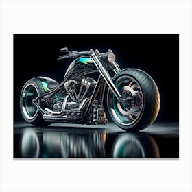Futuristic Chopper Motorcycle concept 1 Canvas Print