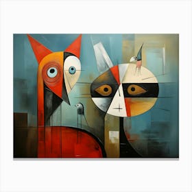 Cubism Cat 2 Canvas Print