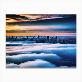 City In The Clouds 2 Canvas Print