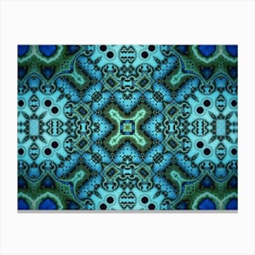Abstract Pattern Blue Canvas Canvas Print