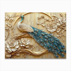 Peacock 4 Canvas Print