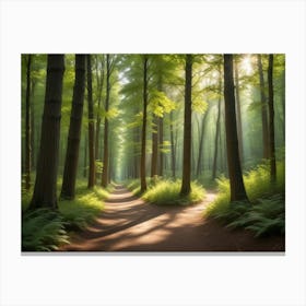 Path In The Forest Canvas Print