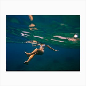 Underwater Portrait Canvas Print