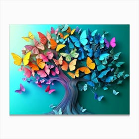 Butterfly Tree 9 Canvas Print