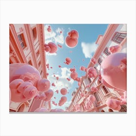 Pink Balloons Canvas Print