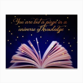 Uni-versal Knowledge Canvas Print