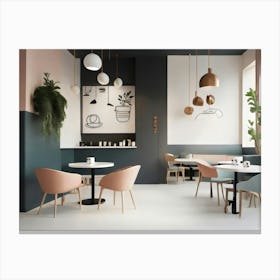 Cafe Interior Design Canvas Print