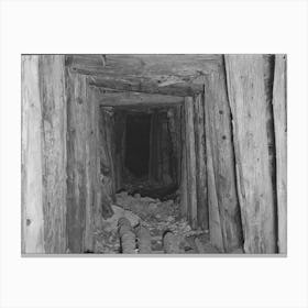 Timber Shored Tunnel Into Mine, San Juan County, Colorado, Much Timber Is Required In Mine Tunnel Construction A Canvas Print