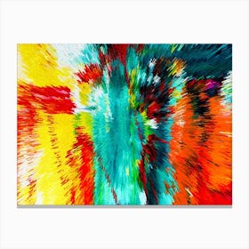 Acrylic Extruded Painting 82 Canvas Print