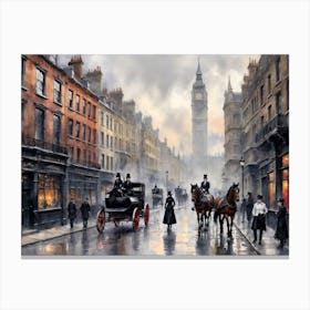 London Street Scene 8 Canvas Print