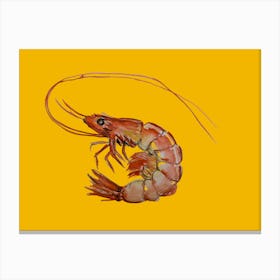 Mustard Shrimp Canvas Print