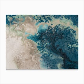 Teal Seas 4 Canvas Print