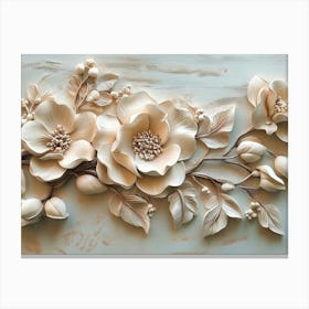 Beautiful Flower 3d 3 Canvas Print