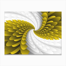 Mustard Majestic Wings Canvas Print