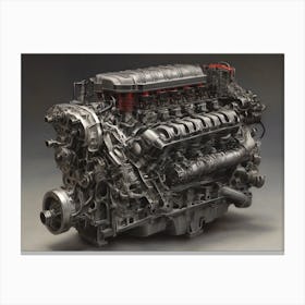 Car Engine Canvas Print