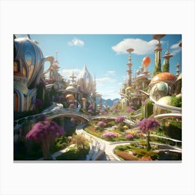 Fairytale City 4 Canvas Print