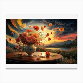 Sunlit Vase Canvas Print