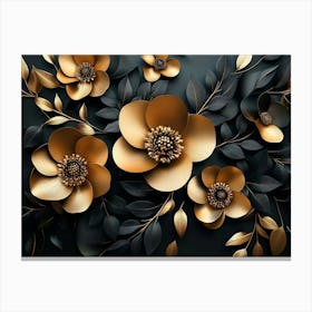 3d Floral 3 Canvas Print