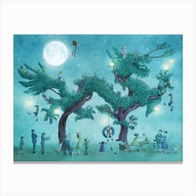 The Dragon Tree Party Canvas Print