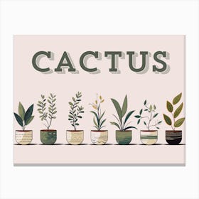 Cactus 4 Canvas Print