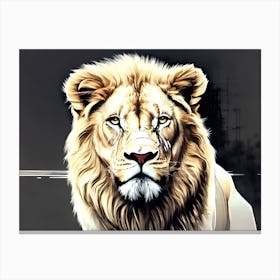 Lion art 70 Canvas Print