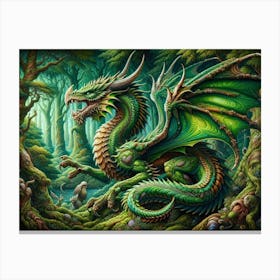 Dragon In The Forest 1 Canvas Print