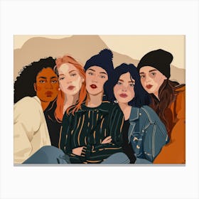 Group Of Women 1 Canvas Print